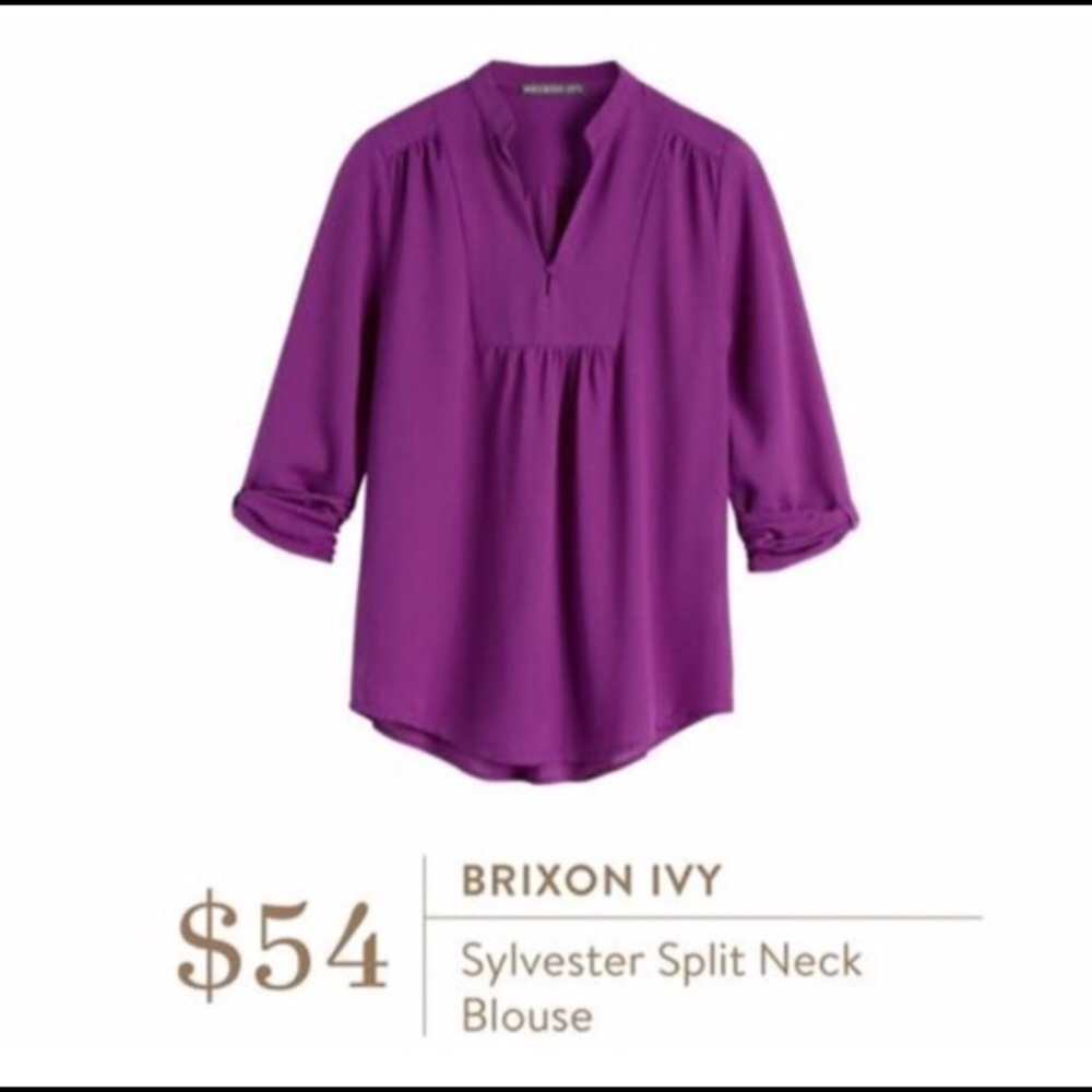 Briton Ivy Purple Blouse Size M